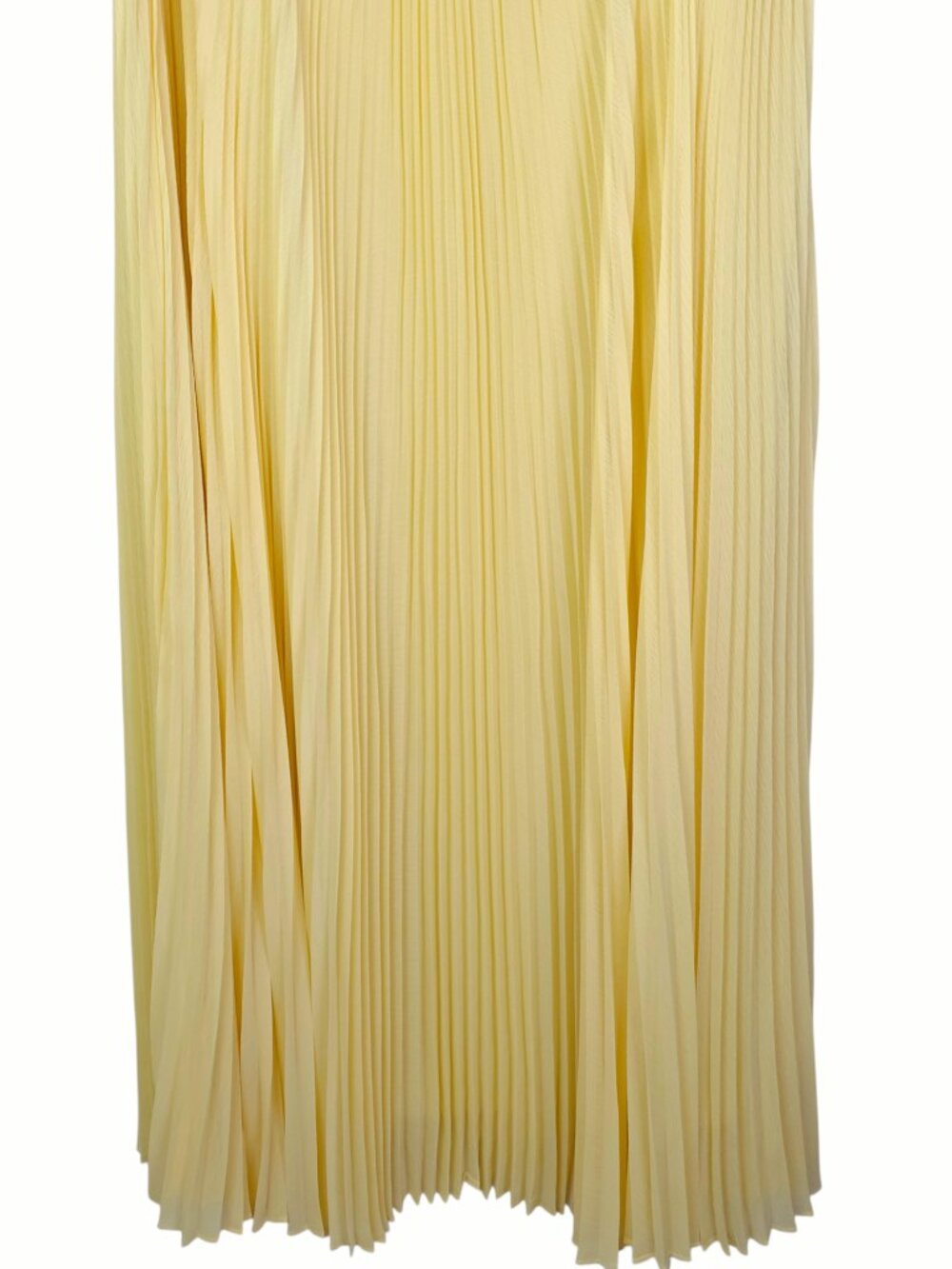 Alexis Sunniva Dress Yellow Pleated Strapless Plissé Maxi Gown NWT Size S - Picture 6 of 12